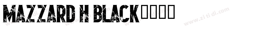 Mazzard H Black字体转换
